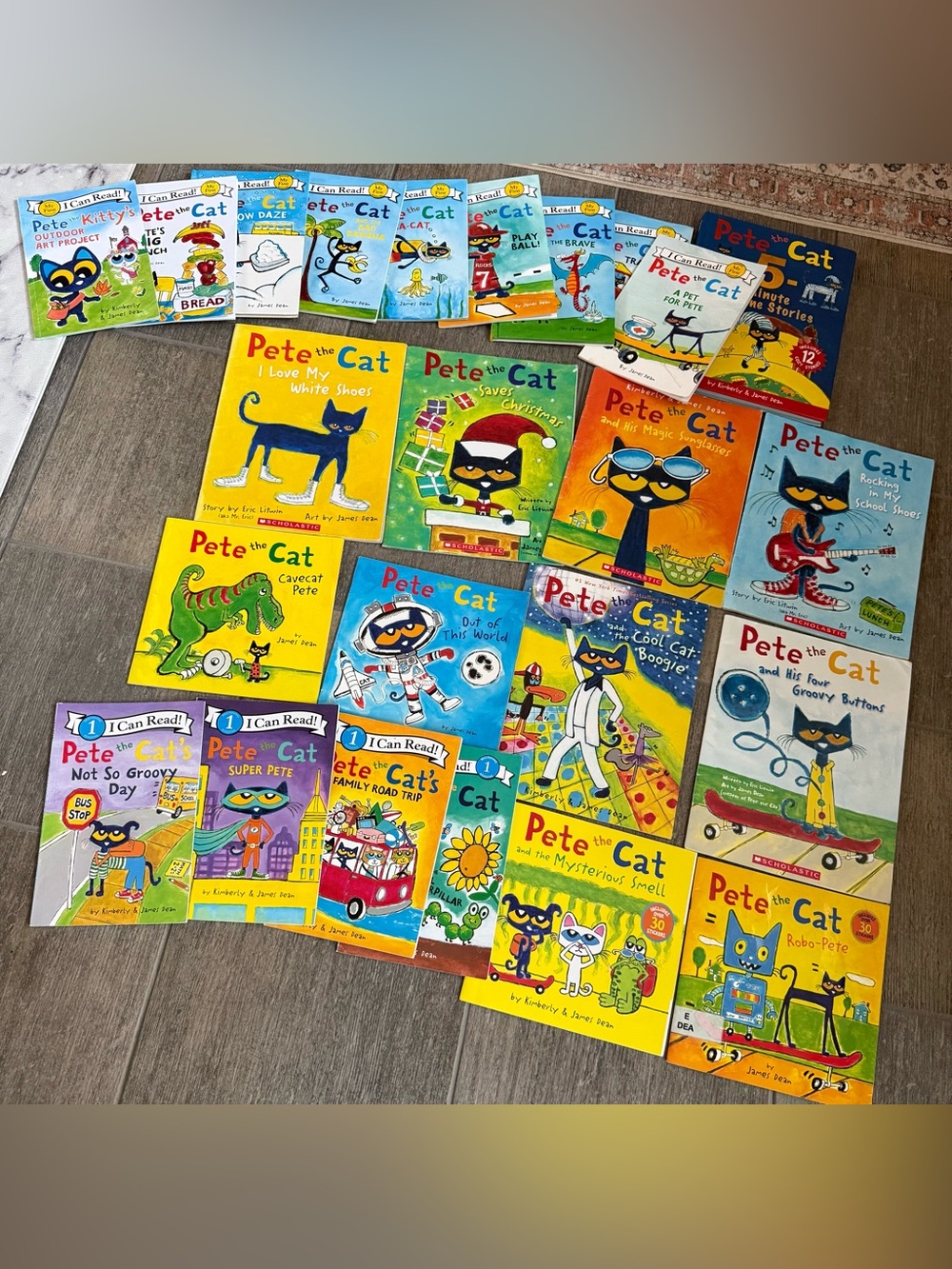 Scholastic Pete the Cat I Can Read book collection